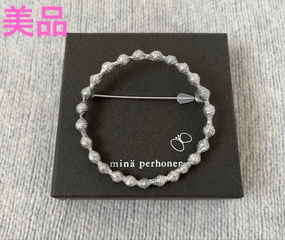 ミナペルホネン タンバリン ブローチ シルバー - メルカリ