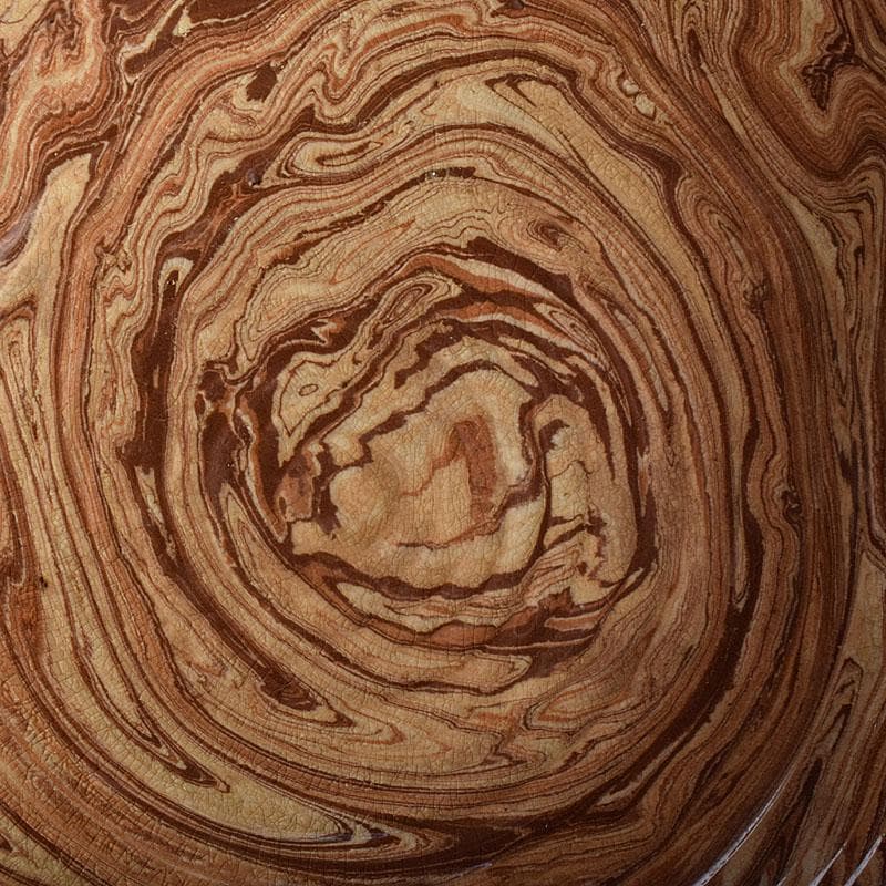 珉平焼 賀集珉平作 菓子鉢 時代箱 C R9326