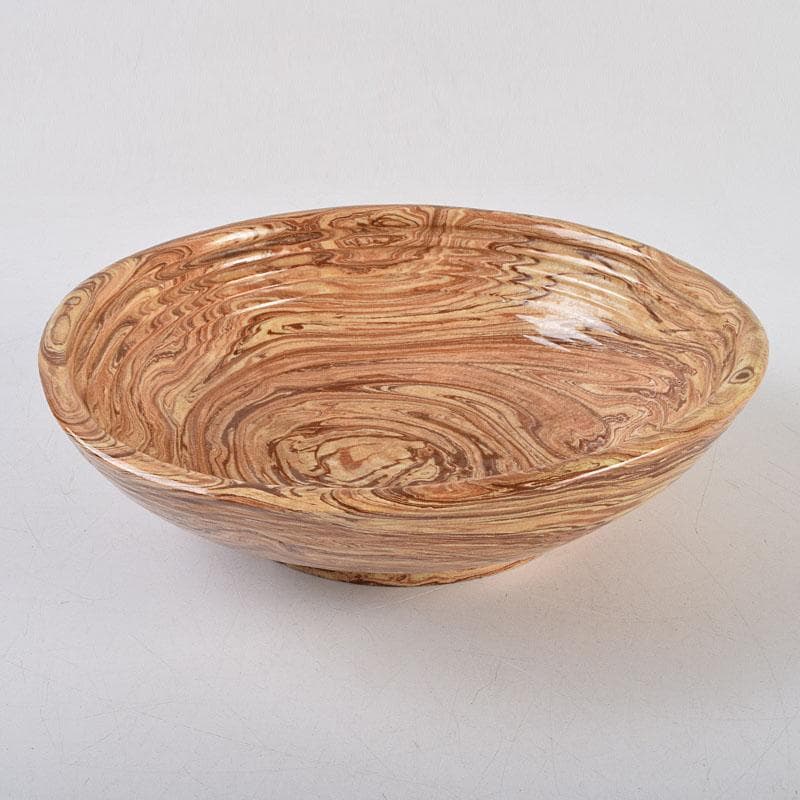 珉平焼　賀集珉平作　菓子鉢　時代箱　C　R9326