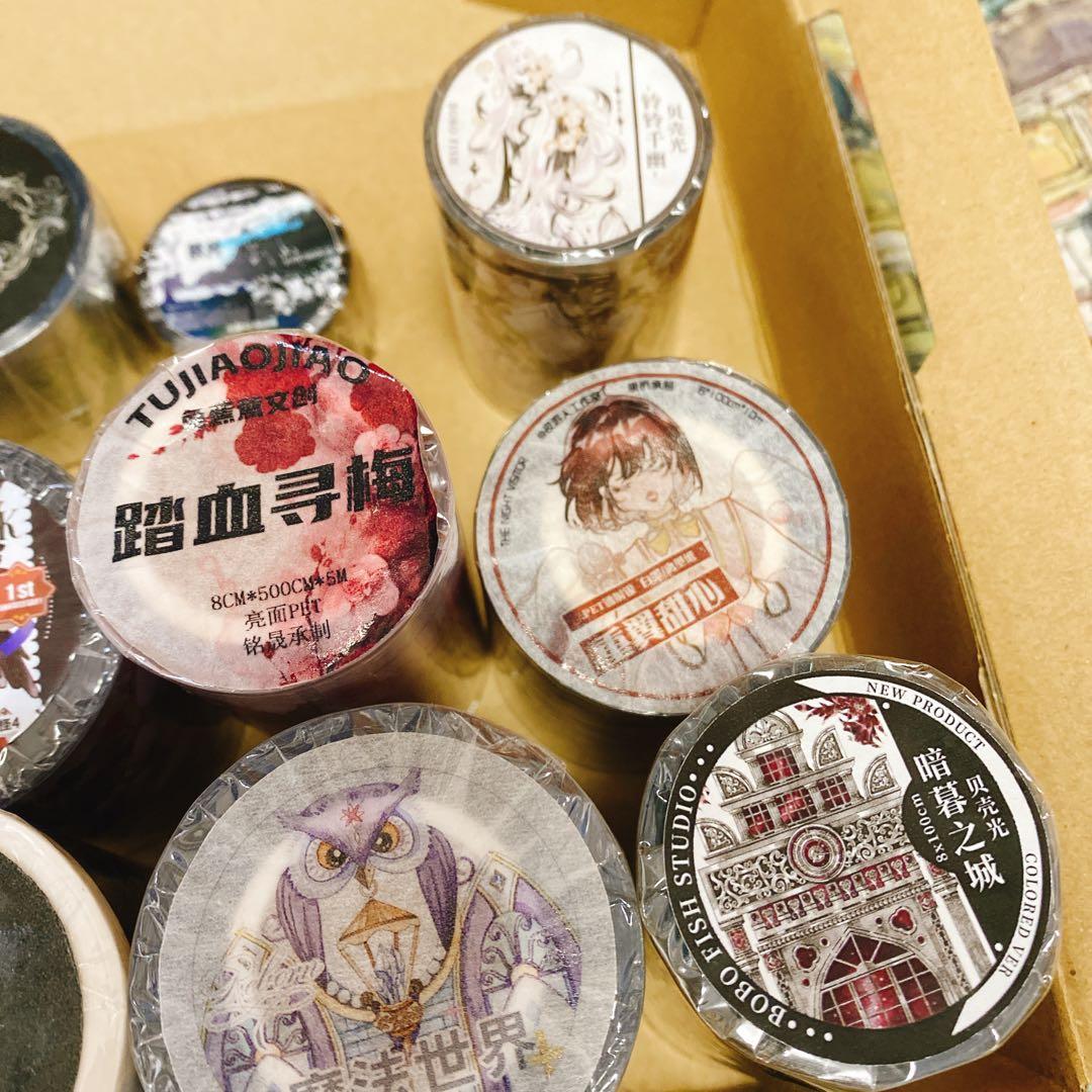 海外マスキングテープ巻売りまとめ売り ゴシックセット② 人物マスキングテープ