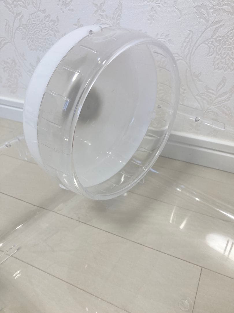 ハムスター ハリネズミ 透明プラスチックケージ 中型給水ボトル 回し車