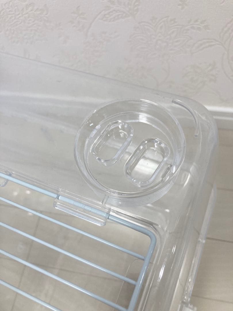 ハムスター ハリネズミ 透明プラスチックケージ 中型給水ボトル 回し車