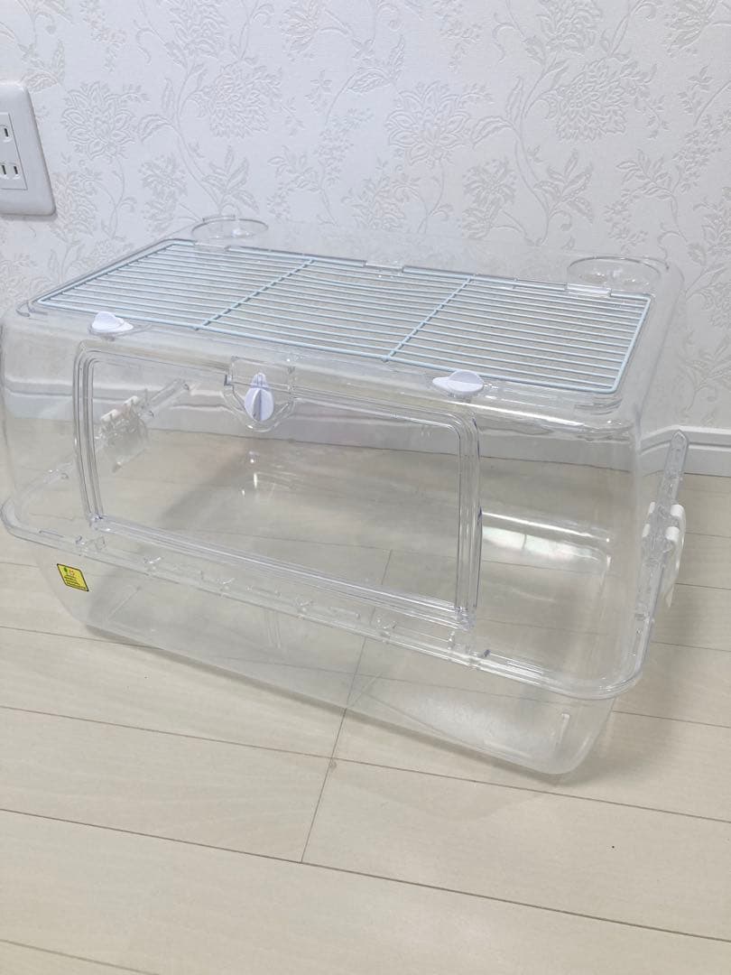 ハムスター ハリネズミ 透明プラスチックケージ 中型給水ボトル 回し車