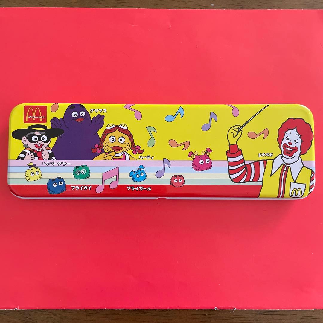 マクドナルド 缶 筆箱 ペンケース ドナルド グリマス バーディ
