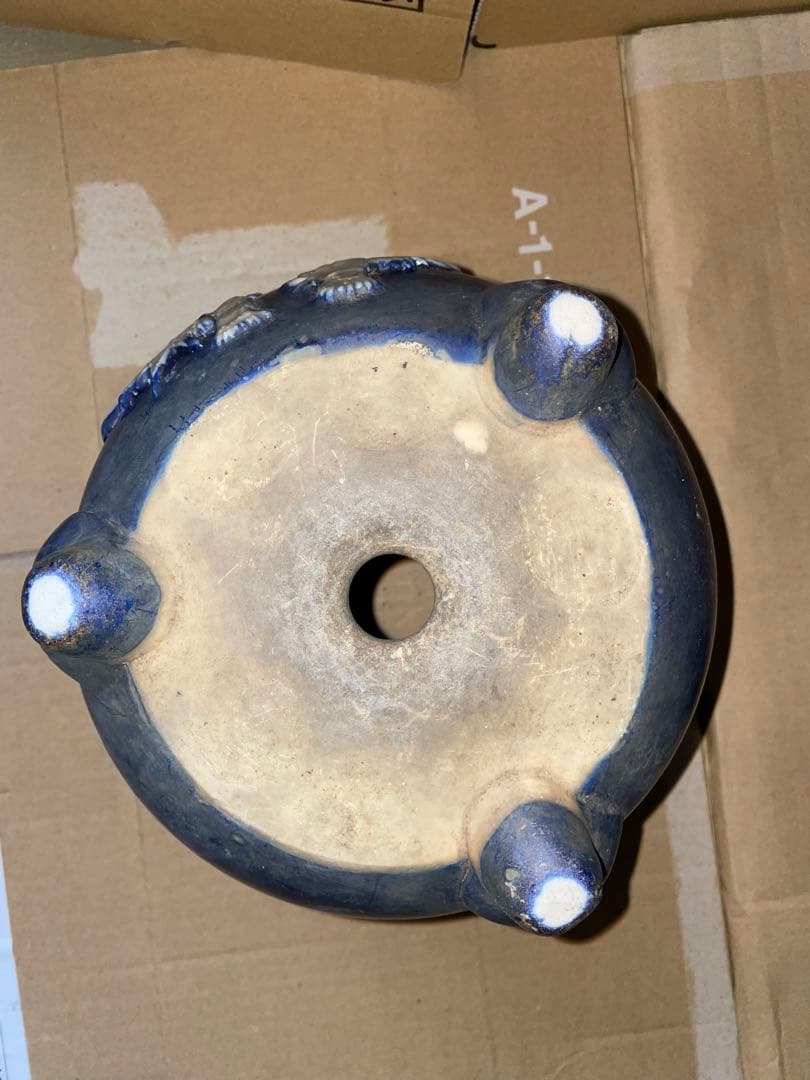 最終価格 盆栽鉢 植木鉢 鉢 瑠璃 アンティーク