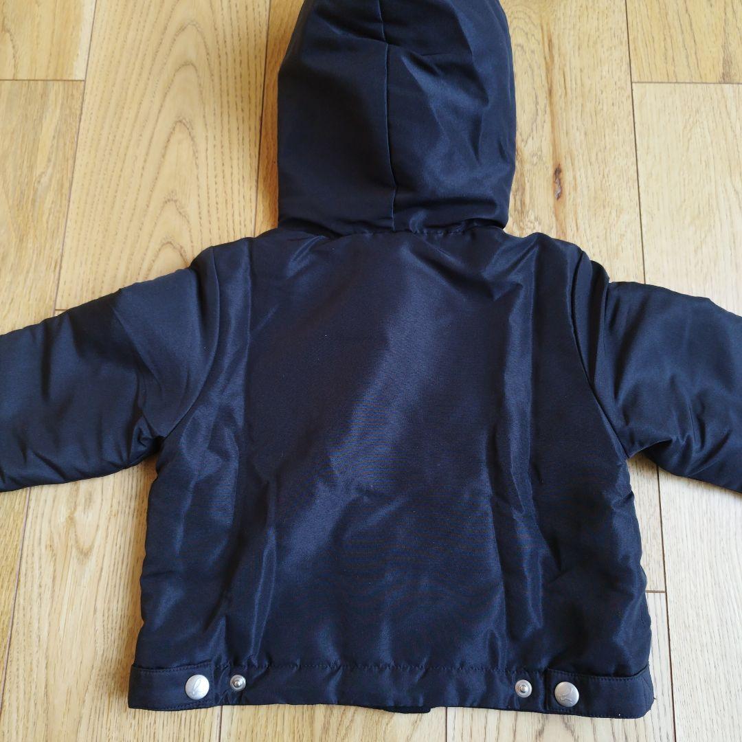 新品未使用　アニエスべー　アウター　コート　2AN 90 黒　リバーシブルキッズ
