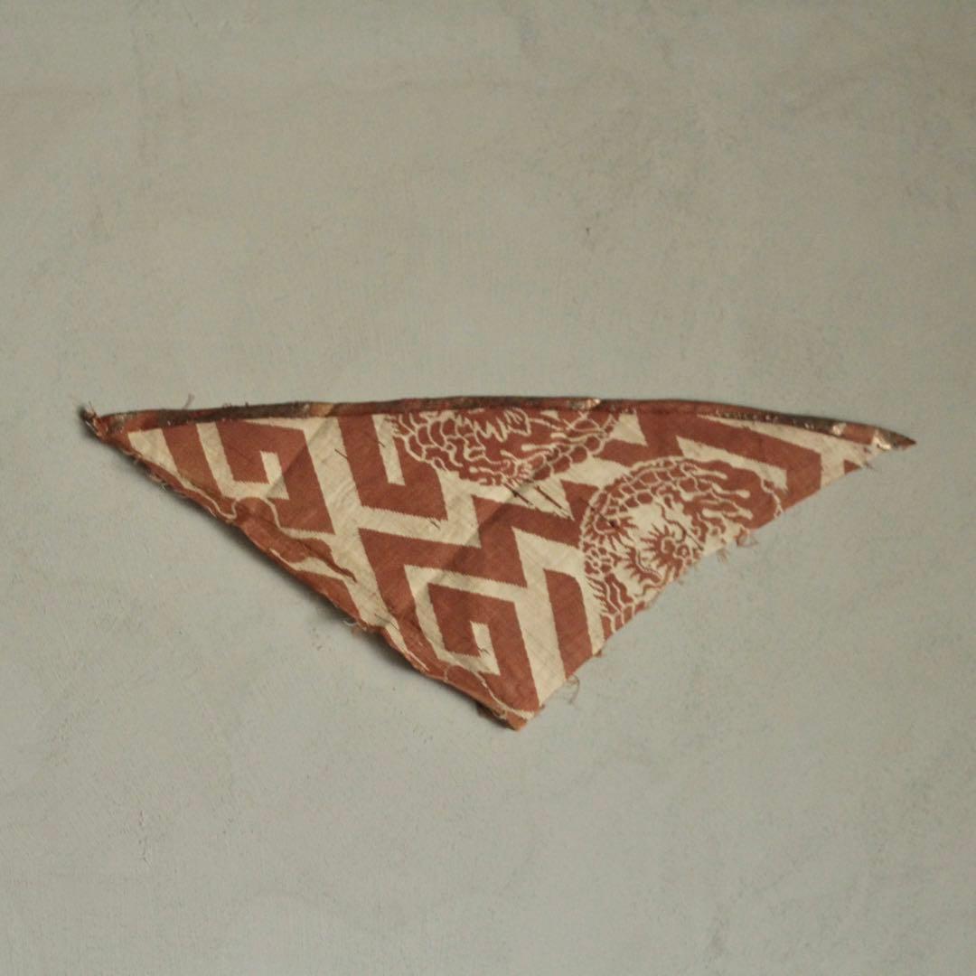 江戸時代 西陣織 銀襴 打敷 古裂 古美術 古道具 アンティーク 古裂