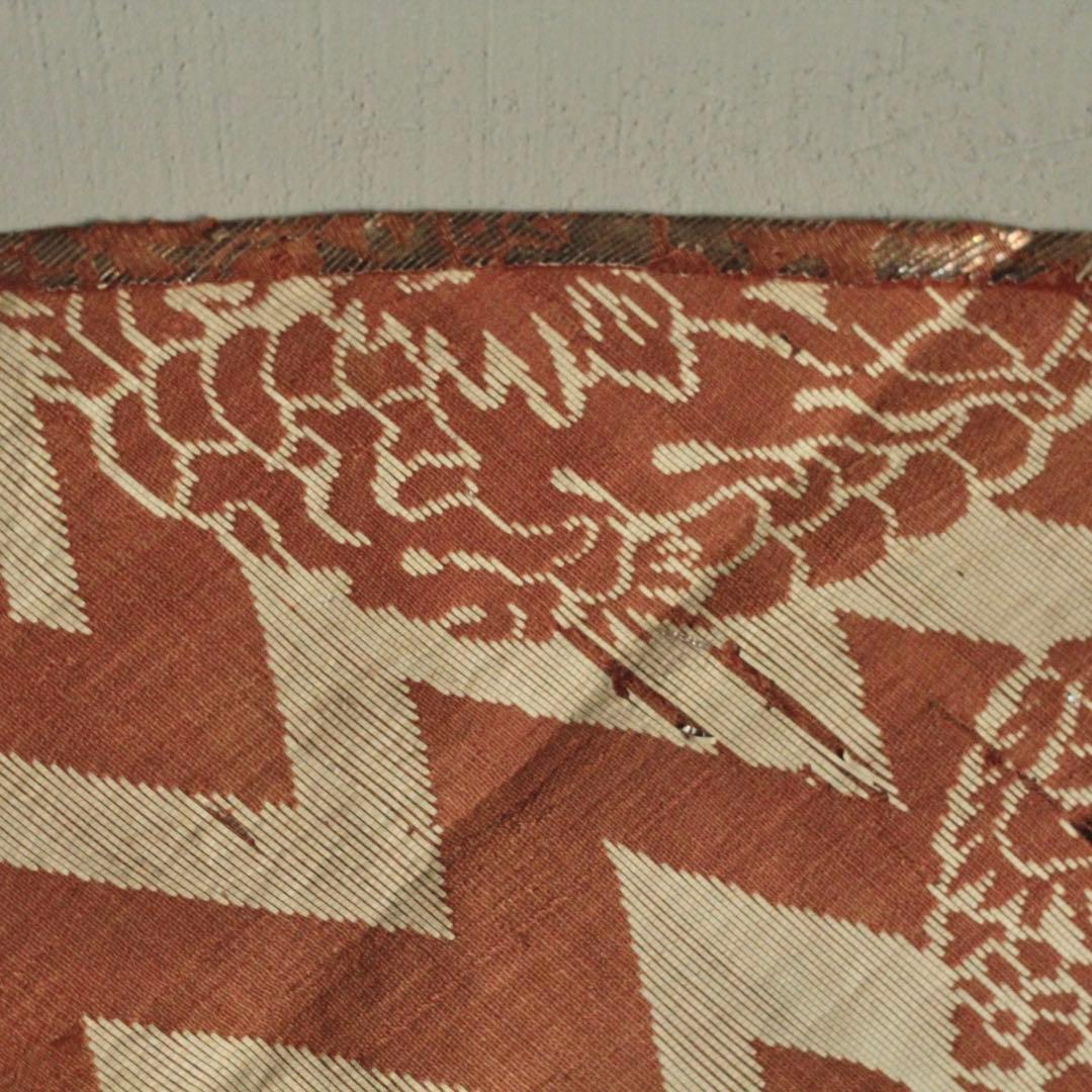 江戸時代 西陣織 銀襴 打敷 古裂 古美術 古道具 アンティーク 古裂