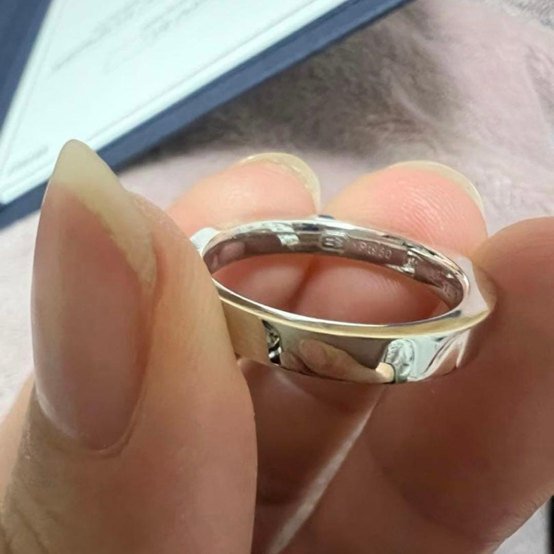 年末年始も発送可　ハリーウィンストン　プリンセスカットマリッジリング　13号