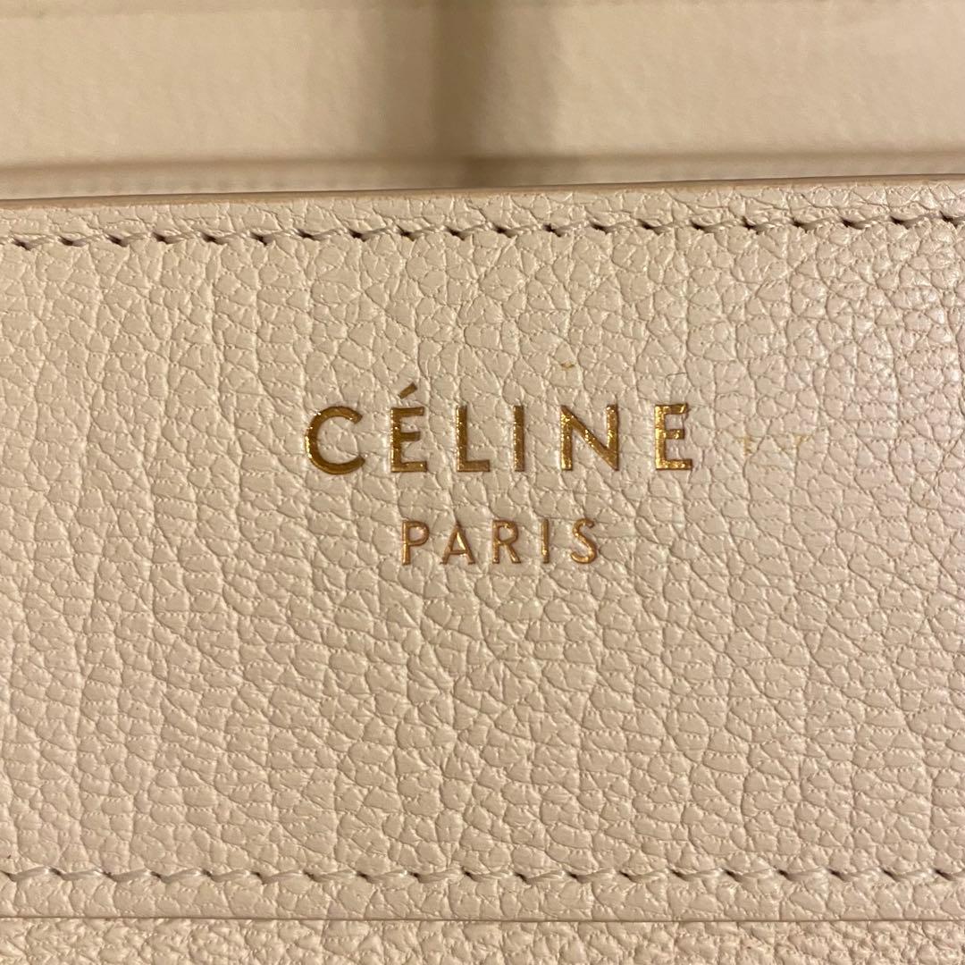 ✿CELINE✿ラゲージ マイクロショッパー ホワイト アイボリー 白