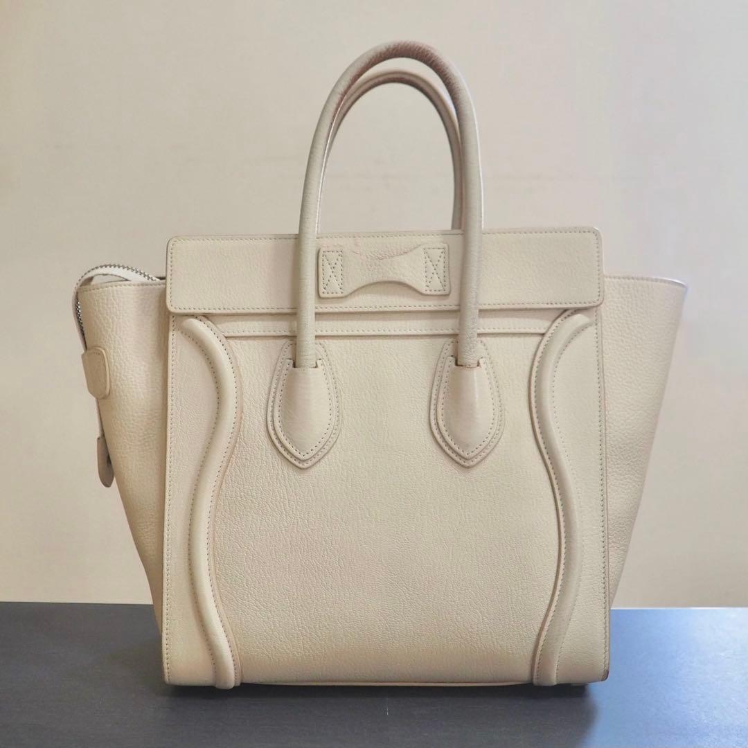 ✿CELINE✿ラゲージ マイクロショッパー ホワイト アイボリー 白