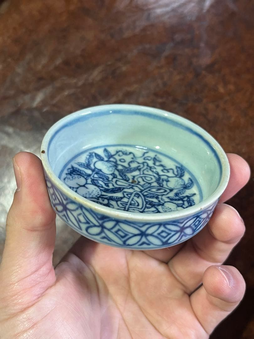 清朝 染付 景徳鎮 新渡 古染付 染め付け 民芸 民藝 骨董