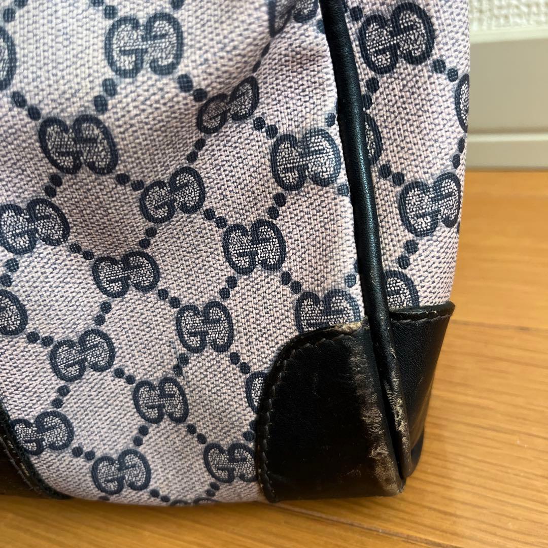 OLD GUCCIグッチボストンバッグ GGパターン柄MADE IN ITALY