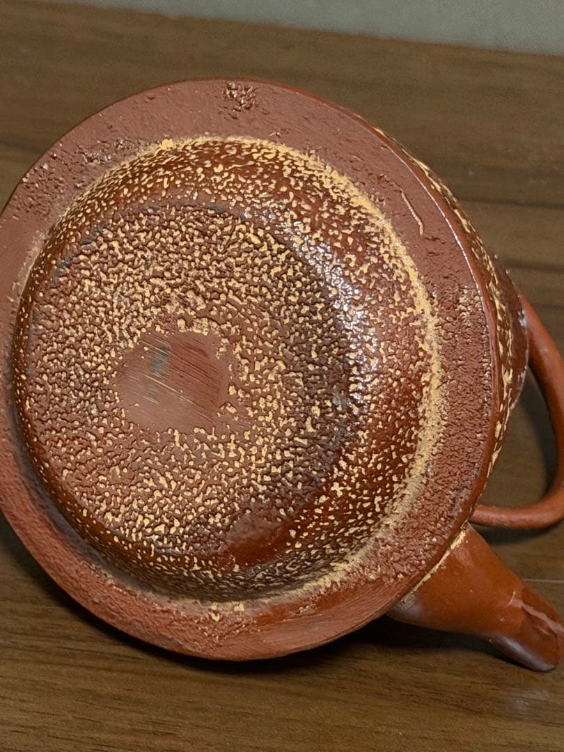 南部鉄器】急須 鉄瓶 照光堂ブラウン 桜模様 アルミ茶こし付き 未使用