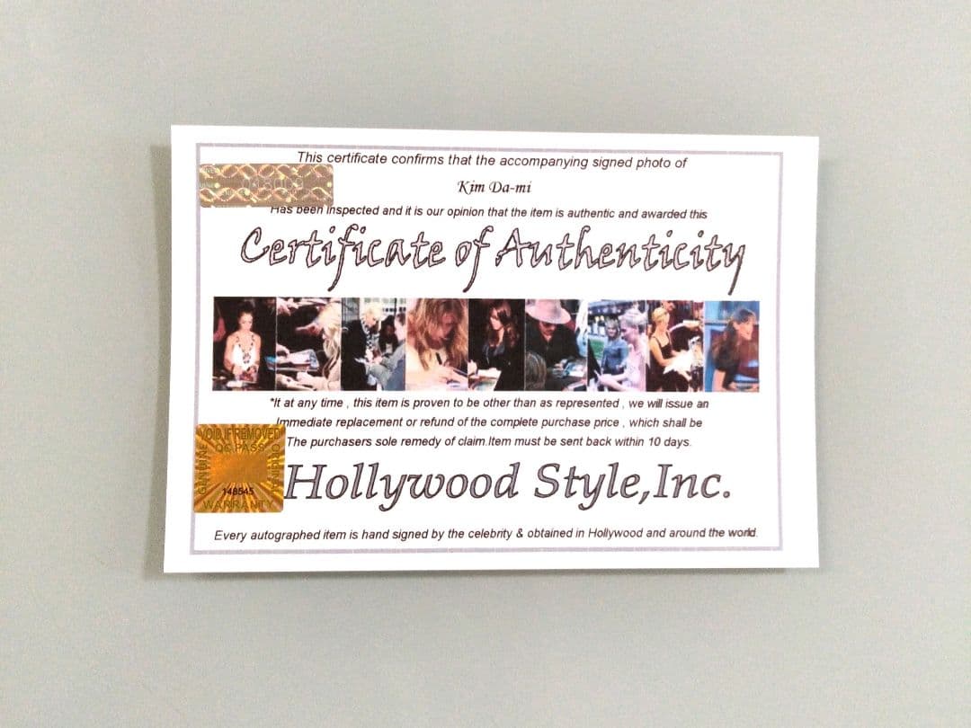 セール中…キム・ダミ直筆サイン入り2Lサイズ写真…梨泰院クラス