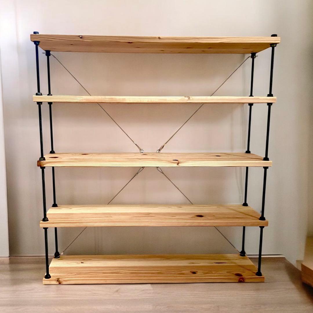 横幅80cm☆ボルトラック ワイヤークロス☆男前インテリア☆西海岸