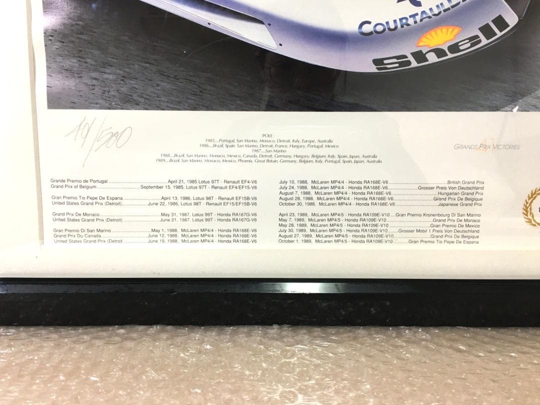 ○激レア アイルトン・セナ ポスター 限定500 1993 Grand-prix