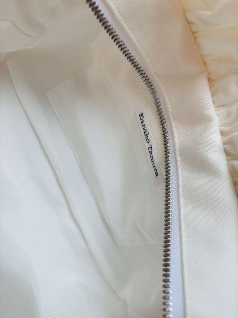 kanako tamura ハンドバッグ　トートバッグ　花柄　ホワイト