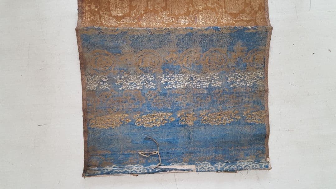 AKa4883 雪舟 肉筆 掛軸 アンティーク