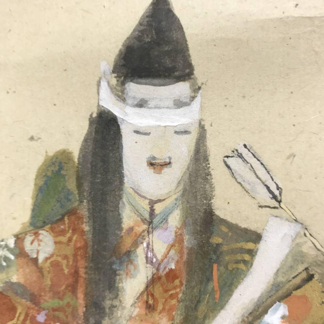 真作/藤井松山/能画/祝掛軸/正月掛軸/掛軸☆宝船☆AK-410