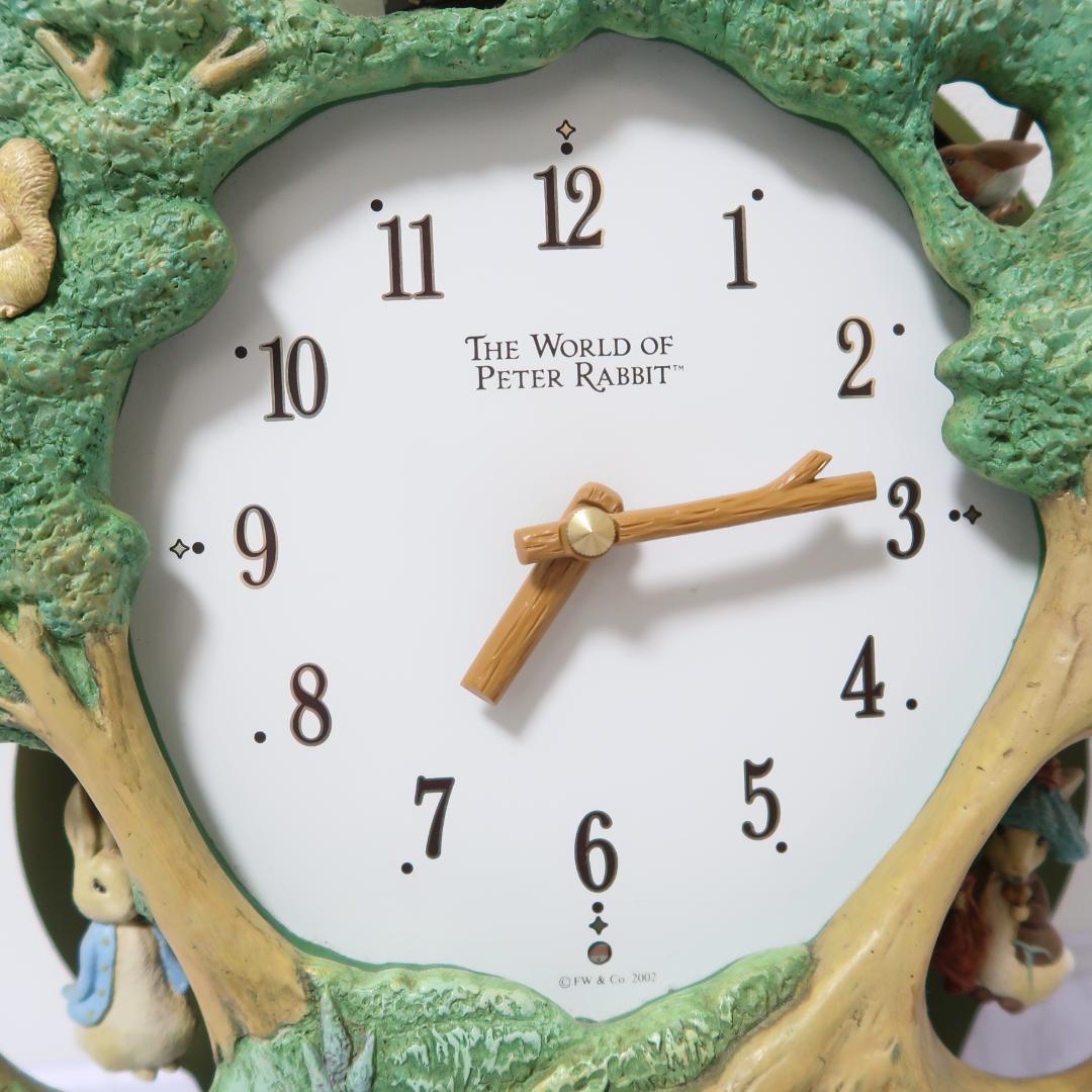 希少　ピーターラビット メロディ掛時計 4MH776