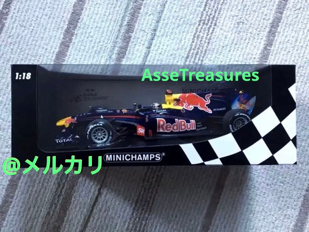 良状態 限定品 ミニチャンプス 1/18 レッドブル RB6 ベッテル