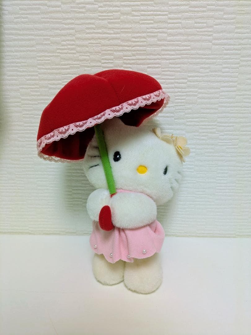 d*9様 激レア サンリオ ハローキティ 信州限定 赤リンゴパラソル 平成