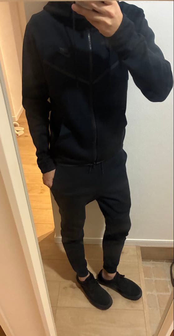 ナイキテックフリース　セットアップ　上下　ブラック　Sサイズ　国内正規品