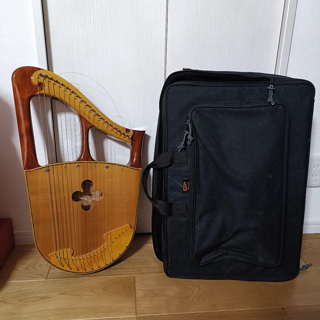 32弦 ライアー ライヤー ハープ 竪琴 弦楽器 ケース付き 楽器 - メルカリ