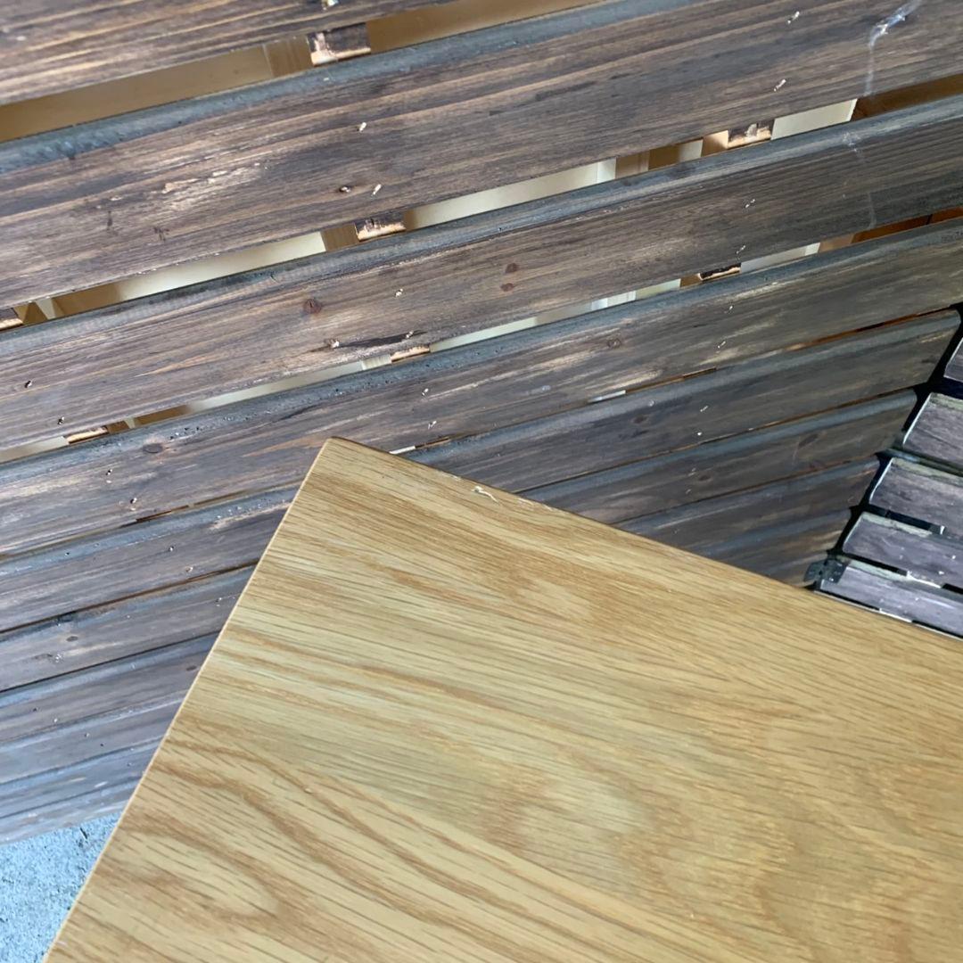 I925\" MUJI 無垢材デスク W1100 オーク材