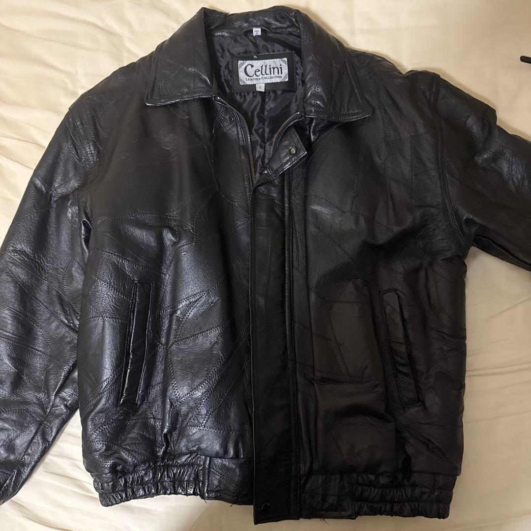 Cellini leather jacket archive y2k opium VTG STREETWEAR STYLE