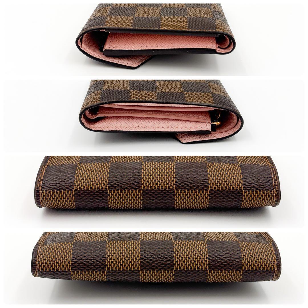 本日限定】イニシャル無☆ルイヴィトン ダミエ ヴィクトリーヌ ローズ