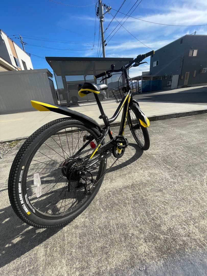 子供用自転車 黒と黄色 24インチ へいぱぱさん専用