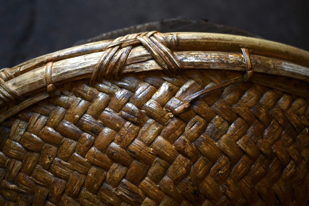 古道具 フィリピン ルソン島 古籠 民藝 vintage プリミティブ 竹編み
