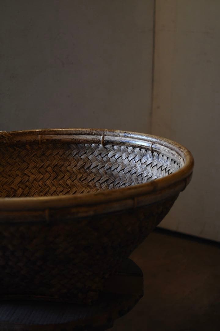 古道具 フィリピン ルソン島 古籠 民藝 vintage プリミティブ 竹編み
