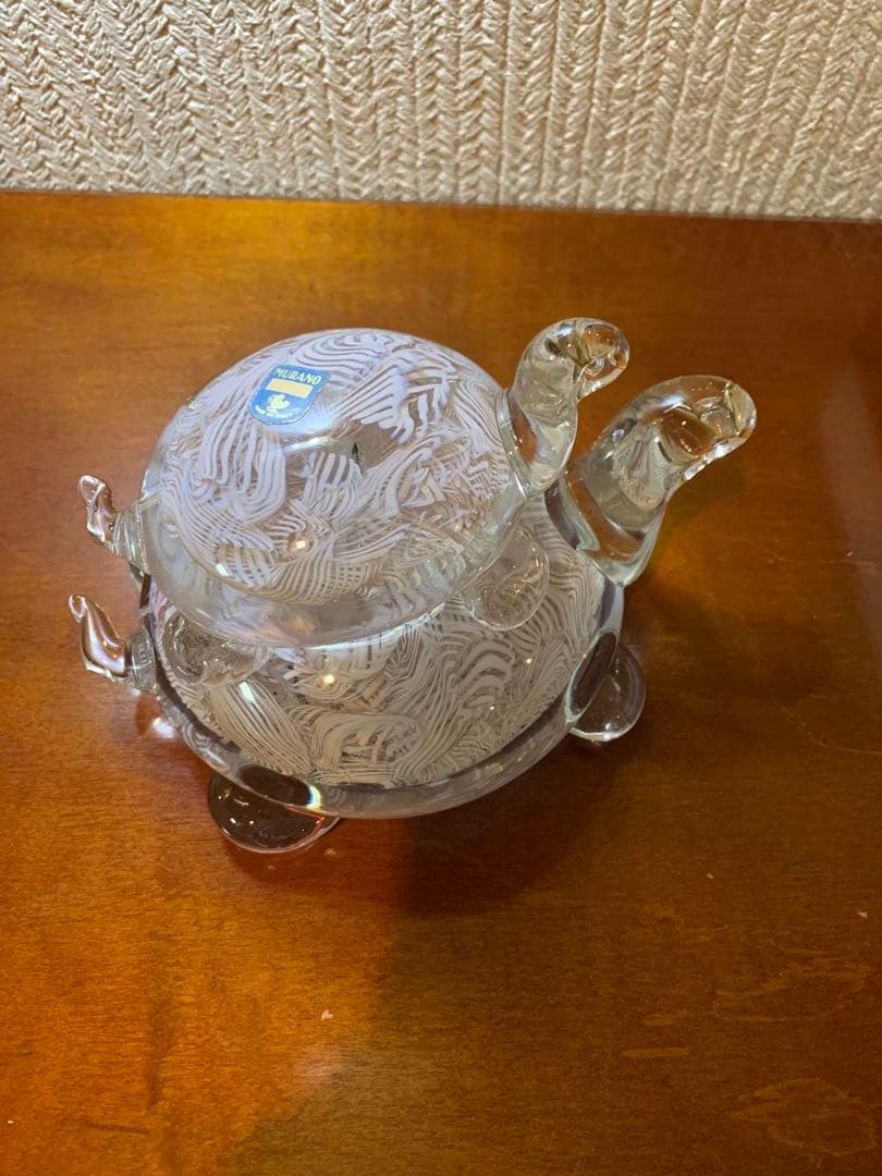 MURANOムラーノ親子亀 インテリア ベネチアングラス イタリア製