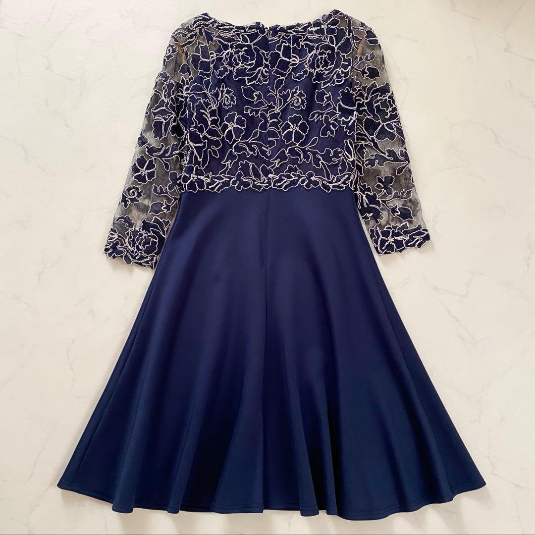 美品 TADASHI SHOJI サイズ4 ドレス ネイビー レース - メルカリ