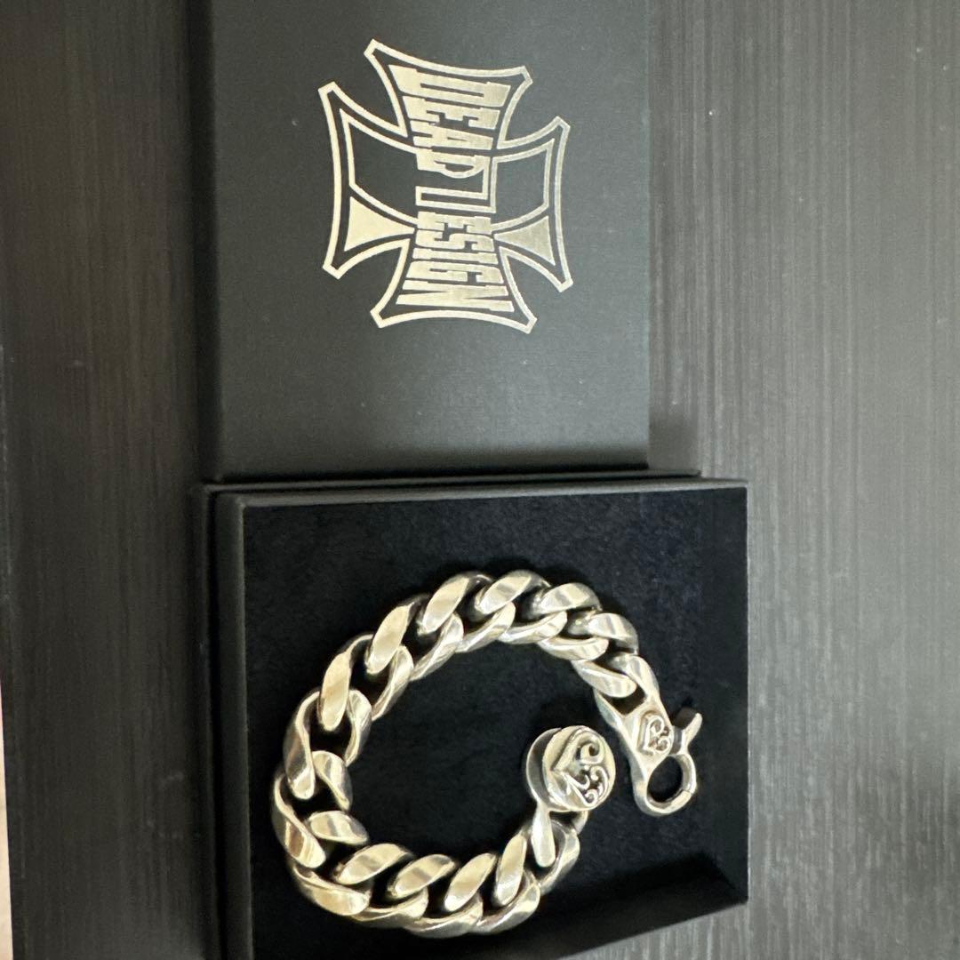 美品　ディールデザイン　クラシックチェーン　ブレスレット　シルバー925