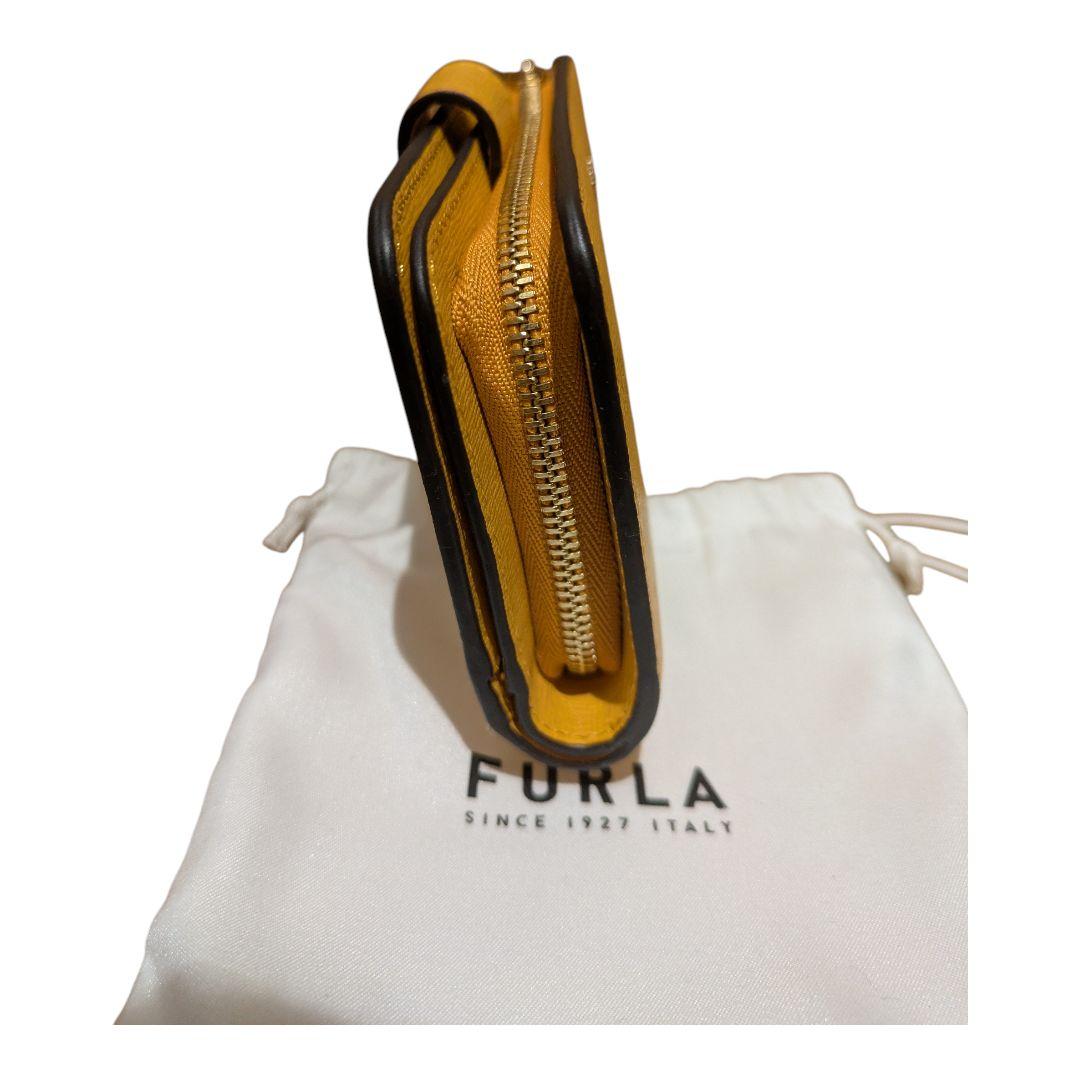 【新品未使用】 FURLA フルラ BABYLON(バビロン) M コンパクト黄