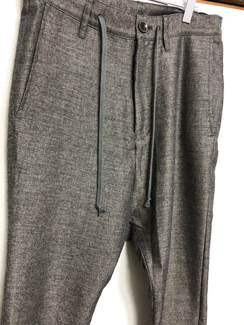 LGBルグランブルー サルエル光沢メンズツイードパンツ