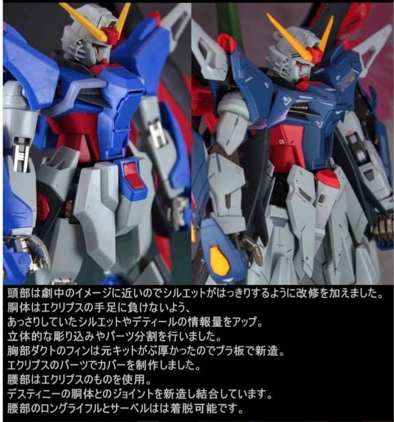 MG　デスティニーガンダム　改修全塗装完成品