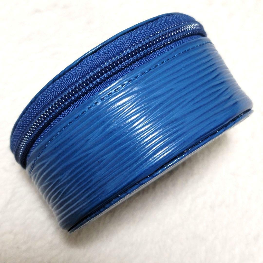 極美品 ルイヴィトン エピ レザー マルチケース ジュエリーケース ブルー系