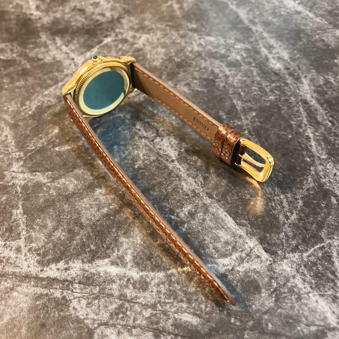 SEIKO セイコー ドルチェ 8N41-6180 ゴールド文字盤 腕時計