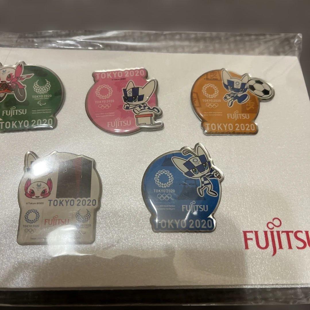 富士通 FUJITSU 東京オリンピック ピンバッジ 非売品 7個入り - メルカリ