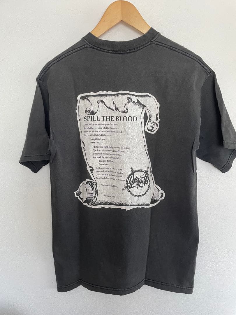 1990 Slayer Spill The Blood T-Shirt Small | Double Double Vintage