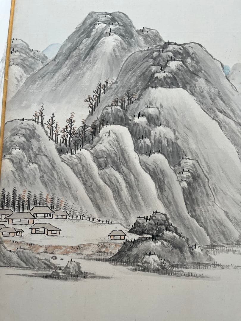 渡辺華石の六曲一双の屏風