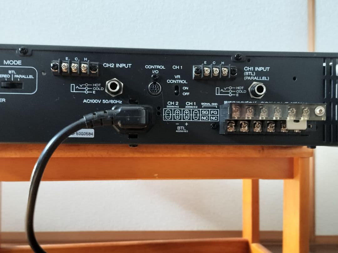 TOA パワーアンプ P-120D 120W×2