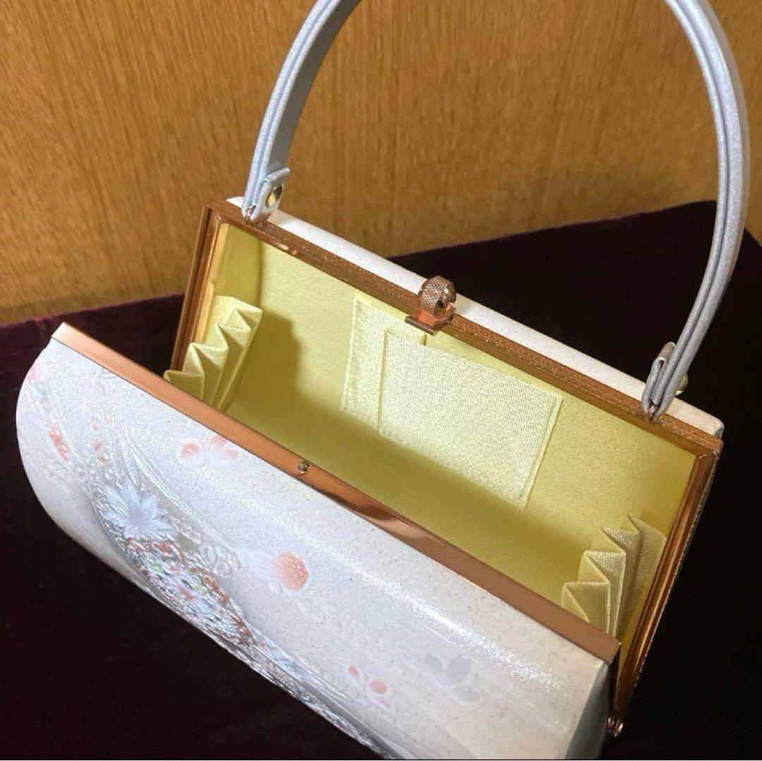 ⭐️【未使用】 世美庵 草履バックセット 礼装 フォーマル 日本製 銀 ピンク 花