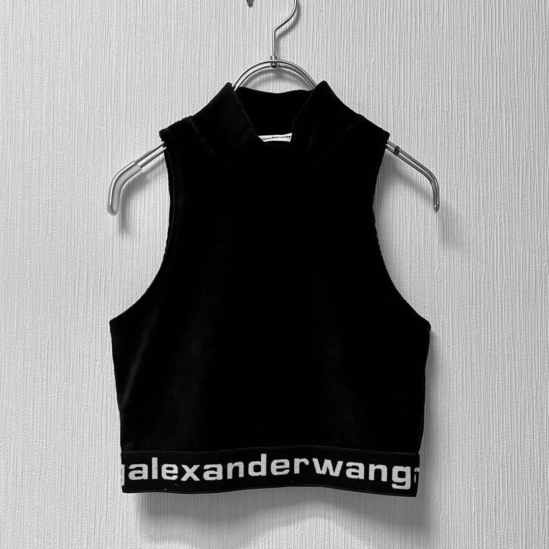 alexanderwang アレキサンダーワン ベロア クロップド タンクトップ