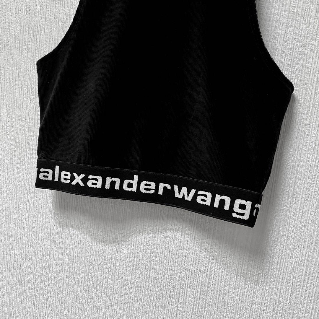 alexanderwang アレキサンダーワン ベロア クロップド タンクトップ